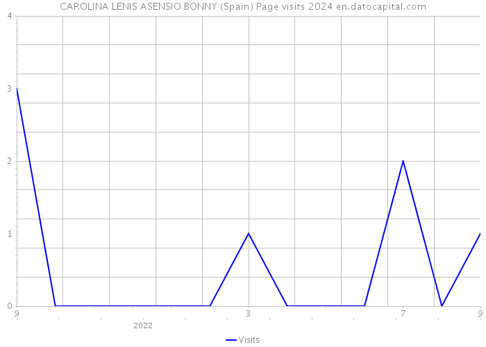 CAROLINA LENIS ASENSIO BONNY (Spain) Page visits 2024 