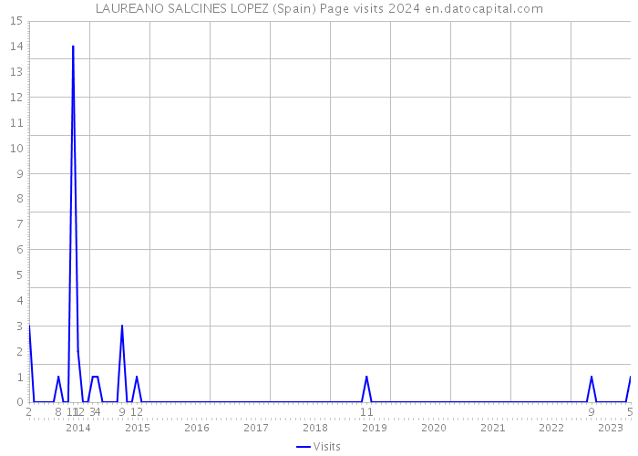 LAUREANO SALCINES LOPEZ (Spain) Page visits 2024 