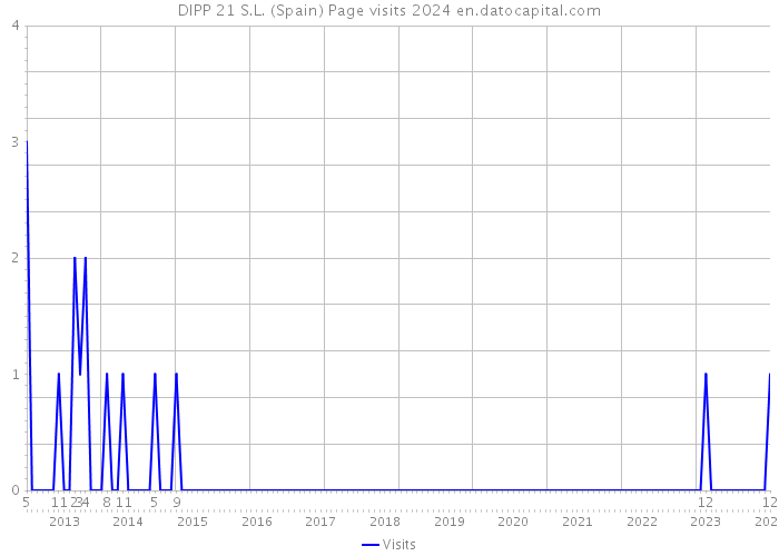 DIPP 21 S.L. (Spain) Page visits 2024 