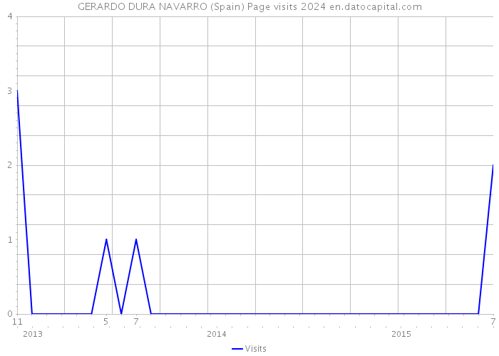 GERARDO DURA NAVARRO (Spain) Page visits 2024 