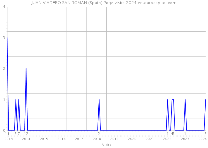 JUAN VIADERO SAN ROMAN (Spain) Page visits 2024 