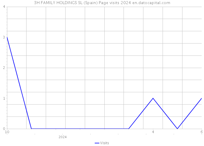 3H FAMILY HOLDINGS SL (Spain) Page visits 2024 