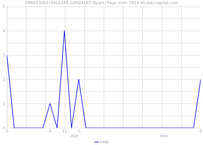 DIMAS DIAZ-SALAZAR GONZALEZ (Spain) Page visits 2024 