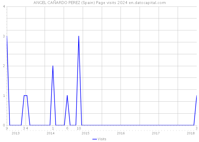 ANGEL CAÑARDO PEREZ (Spain) Page visits 2024 