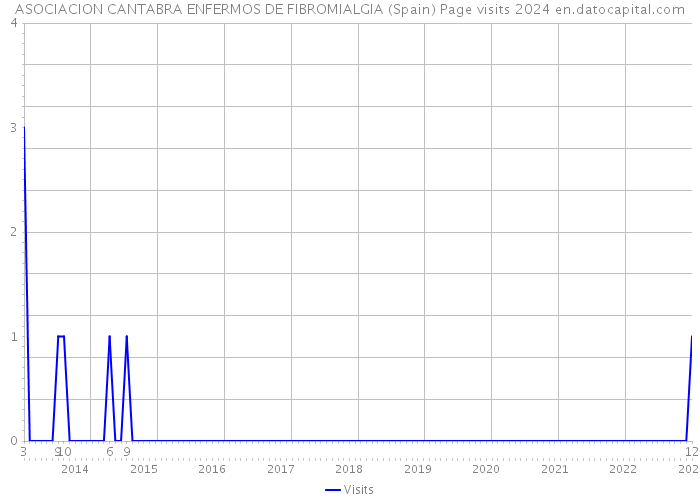 ASOCIACION CANTABRA ENFERMOS DE FIBROMIALGIA (Spain) Page visits 2024 