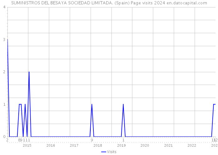 SUMINISTROS DEL BESAYA SOCIEDAD LIMITADA. (Spain) Page visits 2024 