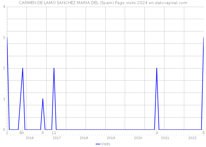 CARMEN DE LAMO SANCHEZ MARIA DEL (Spain) Page visits 2024 