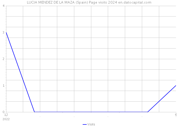 LUCIA MENDEZ DE LA MAZA (Spain) Page visits 2024 
