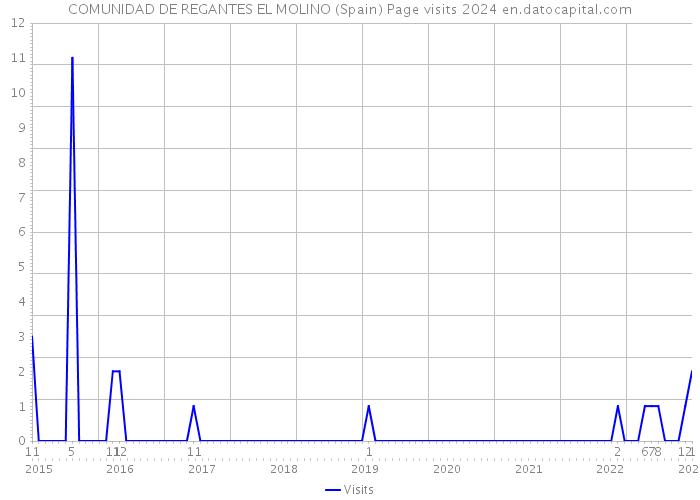COMUNIDAD DE REGANTES EL MOLINO (Spain) Page visits 2024 