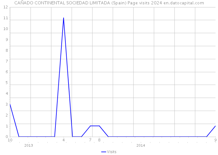 CAÑADO CONTINENTAL SOCIEDAD LIMITADA (Spain) Page visits 2024 