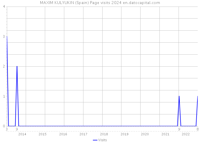 MAXIM KULYUKIN (Spain) Page visits 2024 