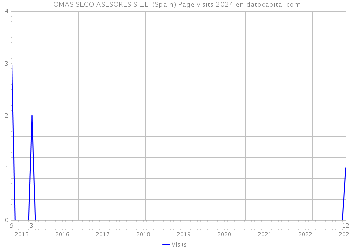 TOMAS SECO ASESORES S.L.L. (Spain) Page visits 2024 