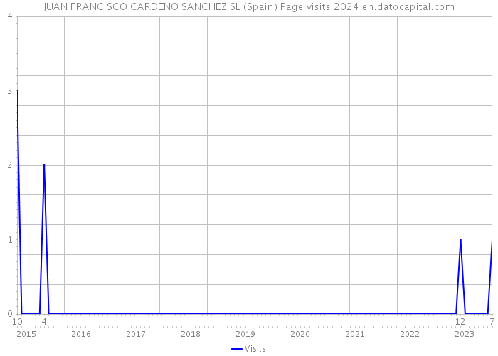 JUAN FRANCISCO CARDENO SANCHEZ SL (Spain) Page visits 2024 