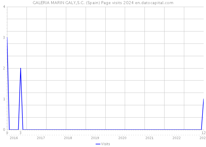 GALERIA MARIN GALY,S.C. (Spain) Page visits 2024 