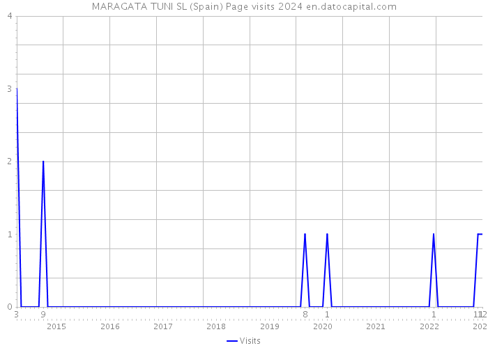 MARAGATA TUNI SL (Spain) Page visits 2024 