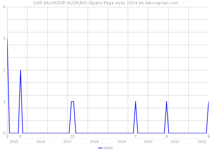 LUIS SALVADOR ALCRUDO (Spain) Page visits 2024 