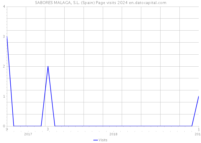 SABORES MALAGA, S.L. (Spain) Page visits 2024 