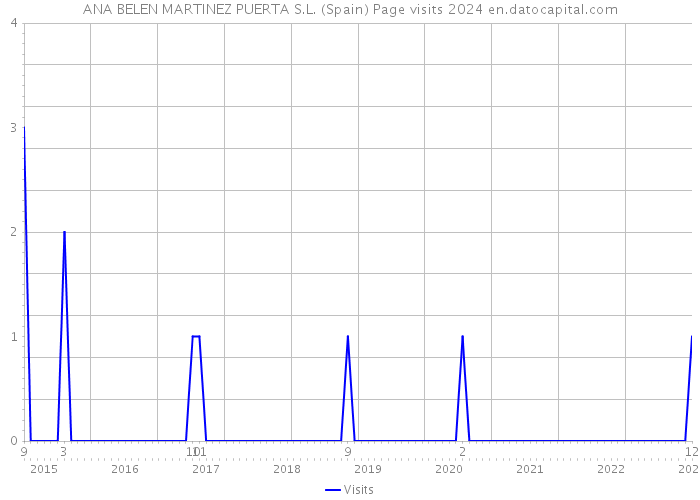 ANA BELEN MARTINEZ PUERTA S.L. (Spain) Page visits 2024 