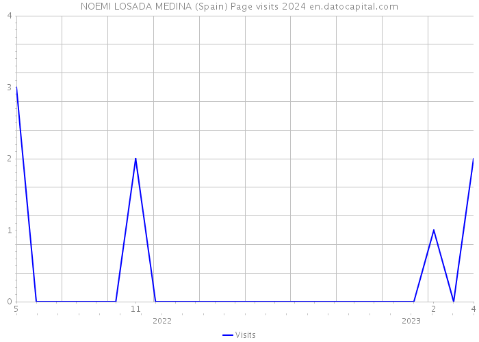NOEMI LOSADA MEDINA (Spain) Page visits 2024 