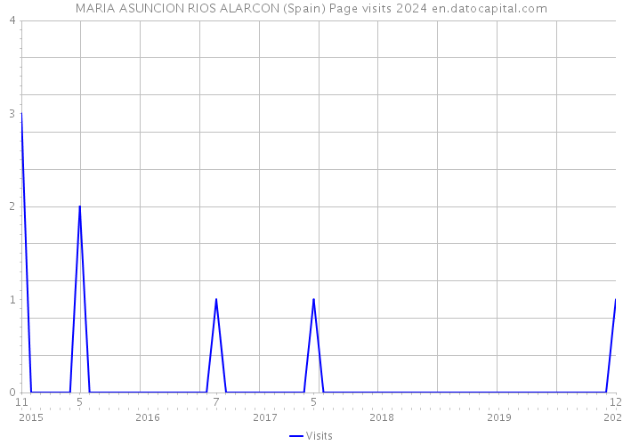 MARIA ASUNCION RIOS ALARCON (Spain) Page visits 2024 