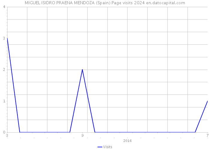 MIGUEL ISIDRO PRAENA MENDOZA (Spain) Page visits 2024 