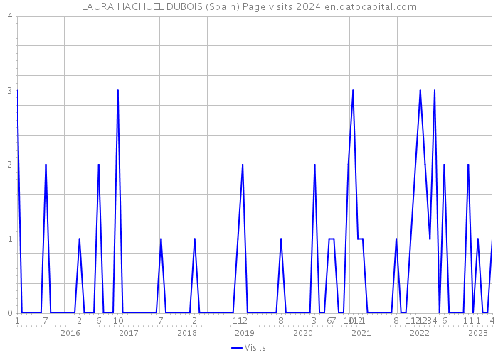 LAURA HACHUEL DUBOIS (Spain) Page visits 2024 