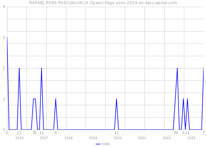RAFAEL ROSA PASCUALVACA (Spain) Page visits 2024 