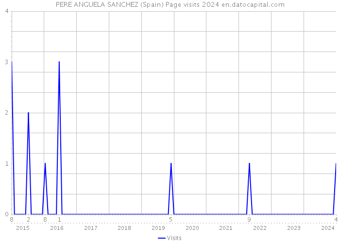 PERE ANGUELA SANCHEZ (Spain) Page visits 2024 