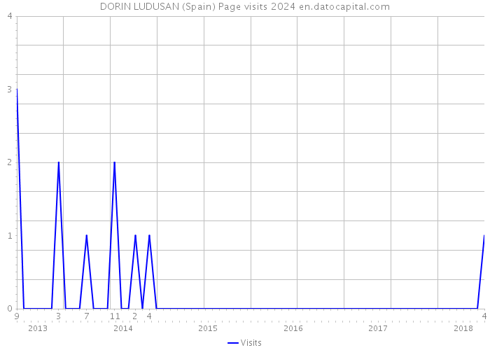 DORIN LUDUSAN (Spain) Page visits 2024 