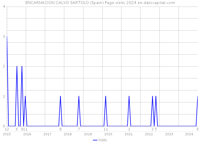 ENCARNACION CALVO SARTOLO (Spain) Page visits 2024 