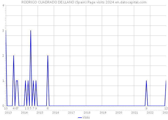 RODRIGO CUADRADO DE LLANO (Spain) Page visits 2024 