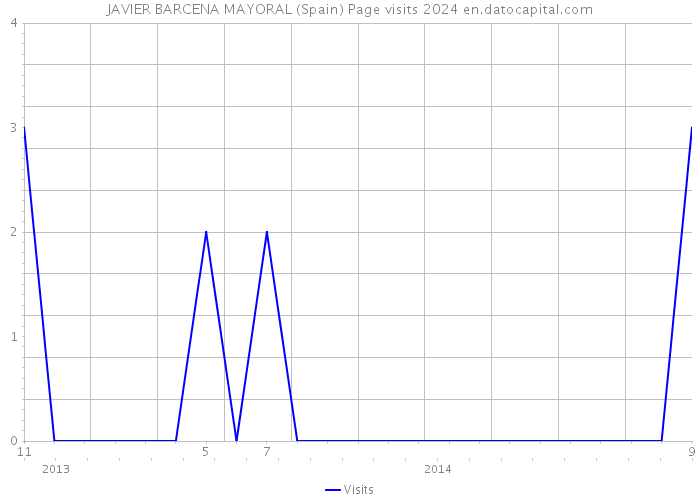JAVIER BARCENA MAYORAL (Spain) Page visits 2024 