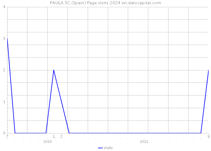 PAULA SC (Spain) Page visits 2024 