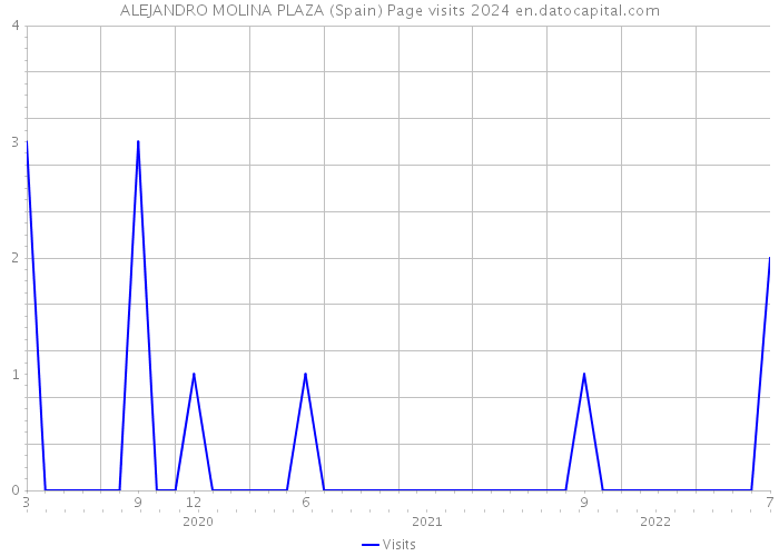 ALEJANDRO MOLINA PLAZA (Spain) Page visits 2024 