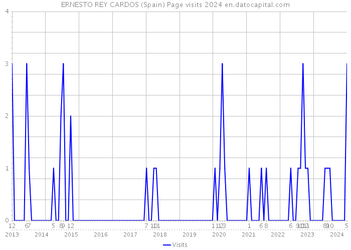 ERNESTO REY CARDOS (Spain) Page visits 2024 