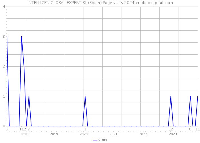 INTELLIGEN GLOBAL EXPERT SL (Spain) Page visits 2024 