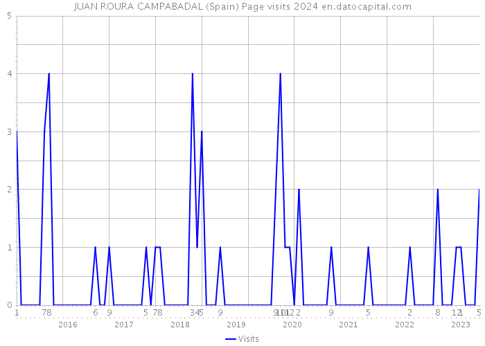 JUAN ROURA CAMPABADAL (Spain) Page visits 2024 