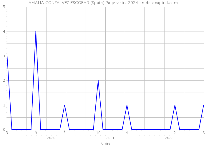 AMALIA GONZALVEZ ESCOBAR (Spain) Page visits 2024 
