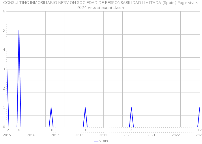 CONSULTING INMOBILIARIO NERVION SOCIEDAD DE RESPONSABILIDAD LIMITADA (Spain) Page visits 2024 