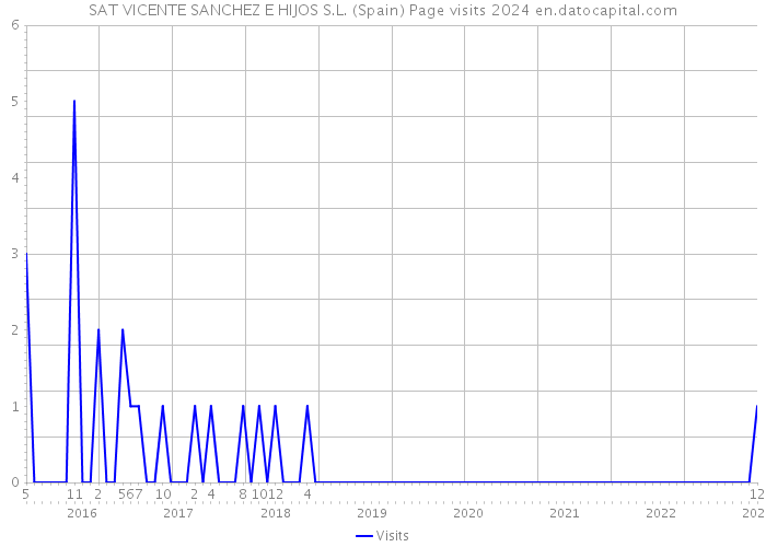 SAT VICENTE SANCHEZ E HIJOS S.L. (Spain) Page visits 2024 