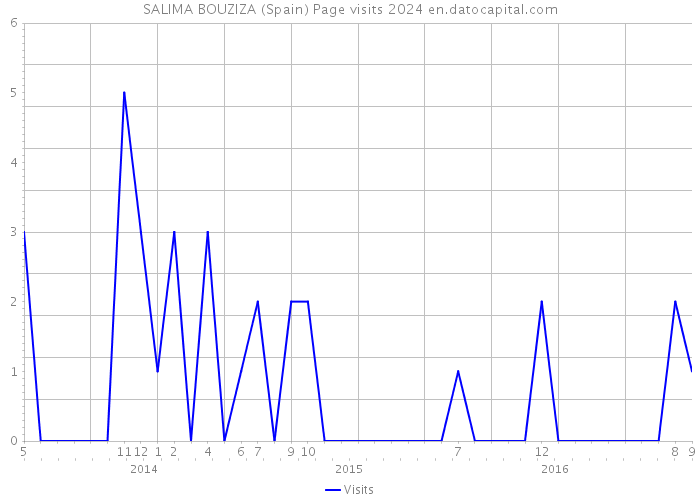 SALIMA BOUZIZA (Spain) Page visits 2024 