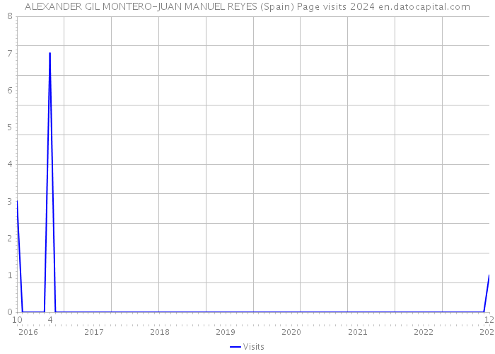 ALEXANDER GIL MONTERO-JUAN MANUEL REYES (Spain) Page visits 2024 