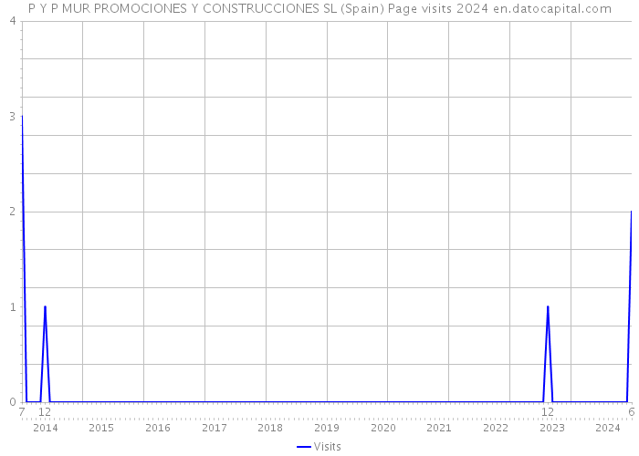 P Y P MUR PROMOCIONES Y CONSTRUCCIONES SL (Spain) Page visits 2024 