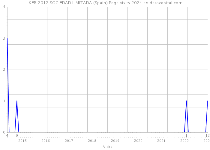 IKER 2012 SOCIEDAD LIMITADA (Spain) Page visits 2024 