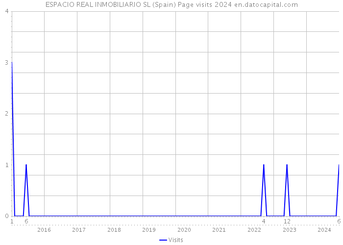 ESPACIO REAL INMOBILIARIO SL (Spain) Page visits 2024 