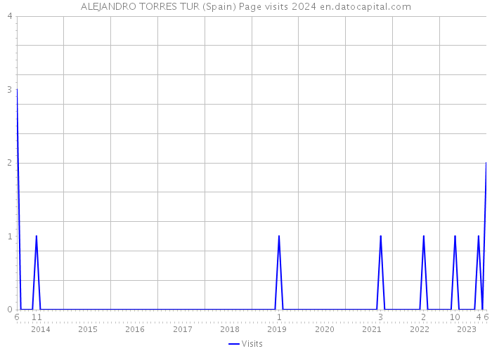 ALEJANDRO TORRES TUR (Spain) Page visits 2024 