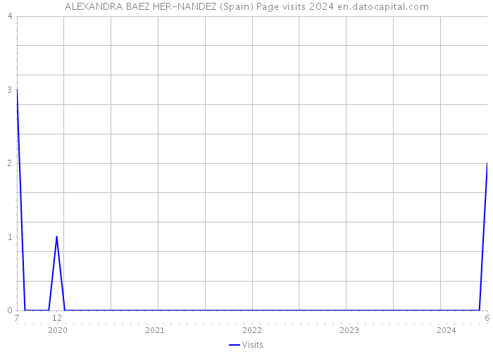 ALEXANDRA BAEZ HER-NANDEZ (Spain) Page visits 2024 