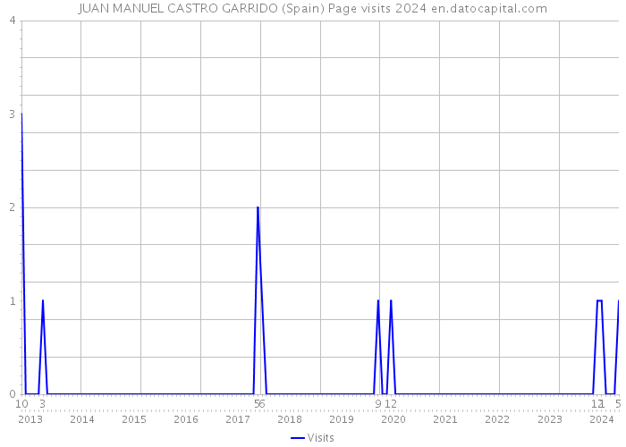 JUAN MANUEL CASTRO GARRIDO (Spain) Page visits 2024 