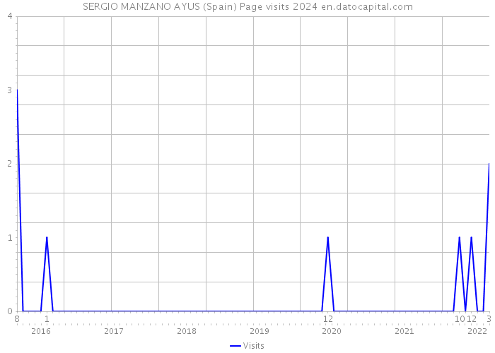 SERGIO MANZANO AYUS (Spain) Page visits 2024 