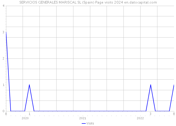 SERVICIOS GENERALES MARISCAL SL (Spain) Page visits 2024 